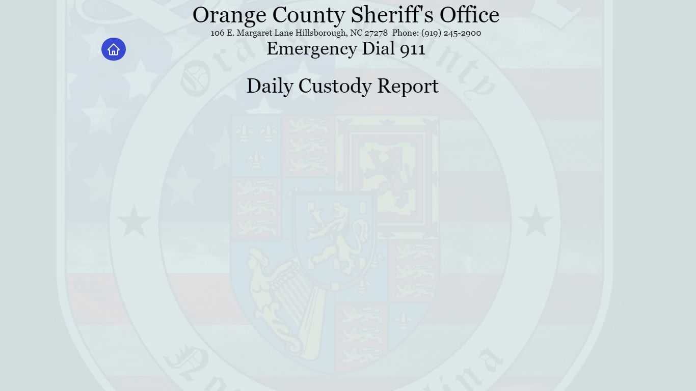 Daily Custody Report | ocso