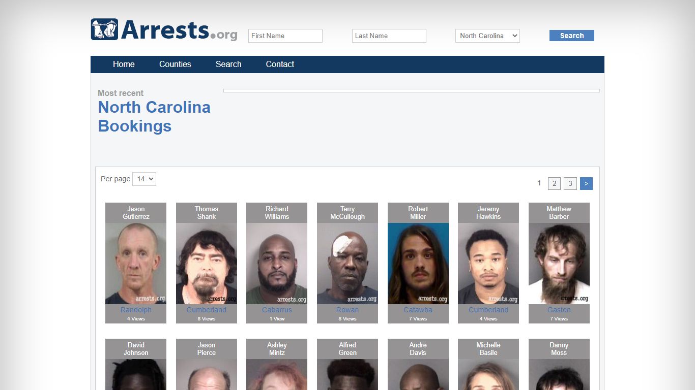 North Carolina Arrests and Inmate Search